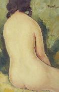 Nicolae Tonitza Nud, semnat dreapta sus cu negru, ulei pe carton. oil painting reproduction